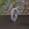 Emerald Cut Lab Grown Diamond Full Eternity Wedding Band
