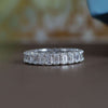 Emerald Cut Lab Grown Diamond Full Eternity Wedding Band