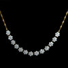 Cluster Floral Diamond Necklace With Lab Grown Diamond