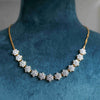 Cluster Floral Diamond Necklace With Lab Grown Diamond