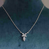 1.16 Marquise Cut Lab Grown Diamond Pendant in White Gold
