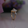 Kite Cut Lab Grown Diamond Three Stone Ring in 14K Gold | Minimal  Engagement Ring