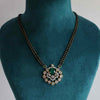 Lab Created Close Setting Round Diamond Mangalsutra For Her