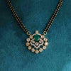 Lab Created Close Setting Round Diamond Mangalsutra For Her