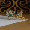 Lab Created Traditional Diamond Earrings In 18k Yellow Gold