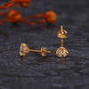 Graceful Solitaire Lab Diamond  Ear Stud - 18kt Gold