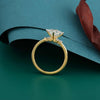 Solitaire Princess Cut Lab Grown Diamond Ring- 18k White Gold