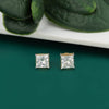 Solitaire Princess Ear stud with Lab Grown Diamonds - 18KT GOLD