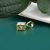 Precious Princess cut Pendant with Lab Grown Diamond - 18KT GOLD