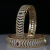 South Indian Traditional Open Close Setting Lab Diamond Openable Bangles Set | Bridal Jewelry