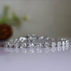 Hexagon-Cut Lab Diamond Tennis Bracelet