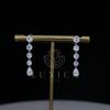 Lab-Grown Diamond Drop Earrings with Pear, Hexagon Cuts – Timeless Elegance in Every Detail