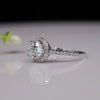 1.42 Carat EF/VVS IGI Round, Halo Diamond Ring