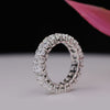 0.25 Cent Oval Shape Lab Diamond Eternity Band