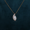 Marquise Cut Lab Diamond Pendant With Chain