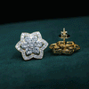6.03 Carat Flower Design Lab Grown Diamond Earring