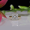 5.26 Carat Solitaire Princess Shape Engagement Diamond Ring
