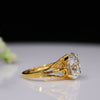 6.05 Carat Round Shape Lab Grown Engagement Diamond Ring