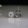 Round Shape Lab Grown Diamond Studs with Halo