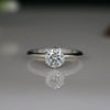 0.76 CT F VVS1 IGI Round Stone Engagement Diamond Ring