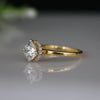 Solitaire Lab Created Hidden Halo Diamond Ring