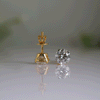 1.5 Carat Each Round Shape Lab Grown Diamond Ear Studs