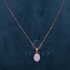 Oval Shape Lab Grown Diamond Only Pendant