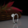 1.22 carat Solitaire Lab Grown Diamond Ring With Pave Setting