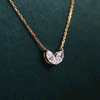Leaf Marquise Shape Lab Grown Diamond Pendant With Chain
