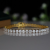 0.12 Carat Each Lab-Grown Diamond Tennis Bracelet in Gold