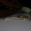 0.16 carat Each Lab Grown Diamond Tennis Bracelet In 18kt Gold