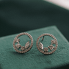 Classic Hoop Earrings With Lab Grown Diamonds - 18kt Gold