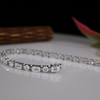 Emerald and Round Cut Lab Grown Diamond Tennis Bracelet