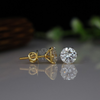 1 carat Each D VVS1 IGI Certified Round Brilliant Lab Grown diamond Stud