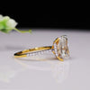 3.62 Carat Radiant Shape Diamond Engagement Ring, Solitaire Lab Made Diamond Ring