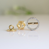1 ct Each E VVS1 IGI Certified Detachable Round Lab Grown Diamond Studs