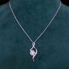 S Curve 1 ct Solitaire Lab Grown Diamond Pendant With Chain
