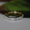 Elegant Lab Grown Diamond Eternity Band | Gold Setting with Baguette and Round Diamonds