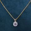 1.73 ct Solitaire Lab Created Round Diamond Split Bail Pendant