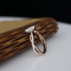 1 ct Oval Cut Lab Grown Diamond Engagement Ring with Twisted Pave Band in Rose Gold