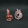 Flower Style CVD Diamonds Earrings - 18kt Gold