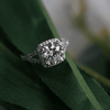 Halo Solitaire Lab Grown Diamond Engagement Ring - 18kt Gold