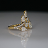 Beautiful Lab Created Diamond Engagement Ring In 18k Yellow Gold