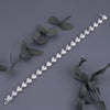 Our Beautiful Heart Shaped Diamond Bracelet In 18k White Gold