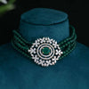 Our Traditional Lab Grown Diamond Choker Necklace Set with Earrings