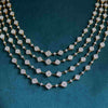 Detachable 2 In 1 Floral Four Layer Lab Grown Diamond Necklace In 18k Yellow Gold