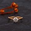1.0 CT Round Brilliant Cut Lab Grown Diamond Rings - 18kt Gold