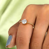 1.0 CT Round Brilliant Cut Lab Grown Diamond Rings - 18kt Gold