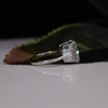 Cushion Cut 18KT White Gold Lab Grown Diamond Ring