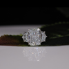 Cushion Cut 18KT White Gold Lab Grown Diamond Ring